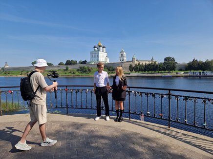 В Пскове начались съёмки просветительских видеороликов о памятниках ЮНЕСКО