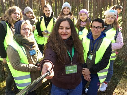 Волонтеры Молодой Ганзы помогли организаторам провести первые «Чистые игры» в Пскове