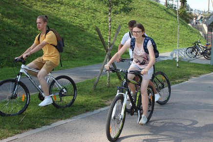 Участники экослета «Зеленая планета» прошли экологический велоквест в Финском парке